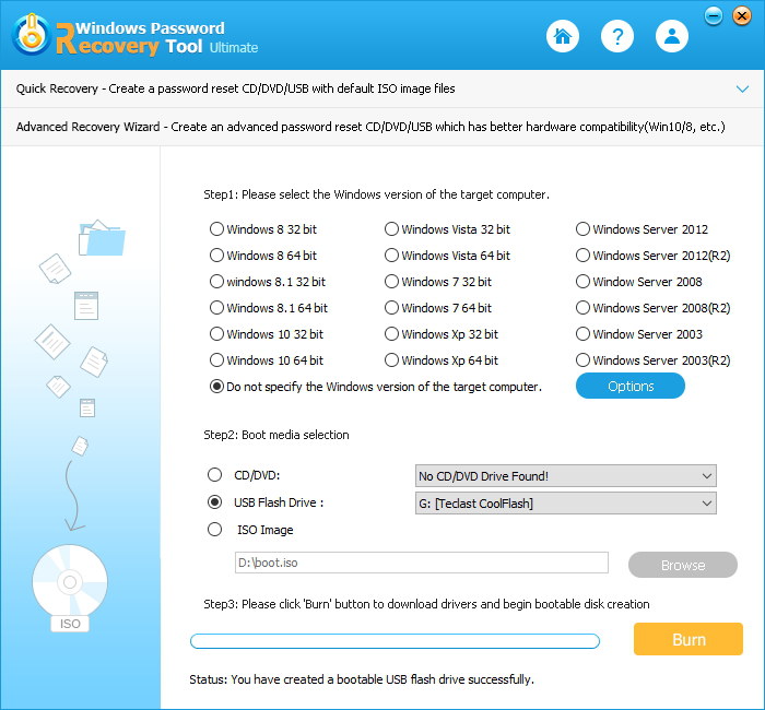 windows password resetter usb