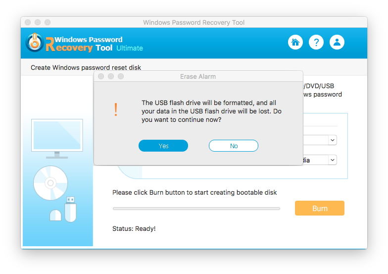 creating windows recovery usb