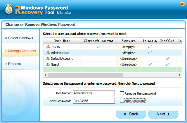 windows password